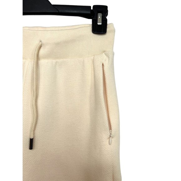 Adidas Badge of Sport Wide Leg Women’s Waffle Sweatpants XS Ecru HK0477 Logo - Picture 4 of 15